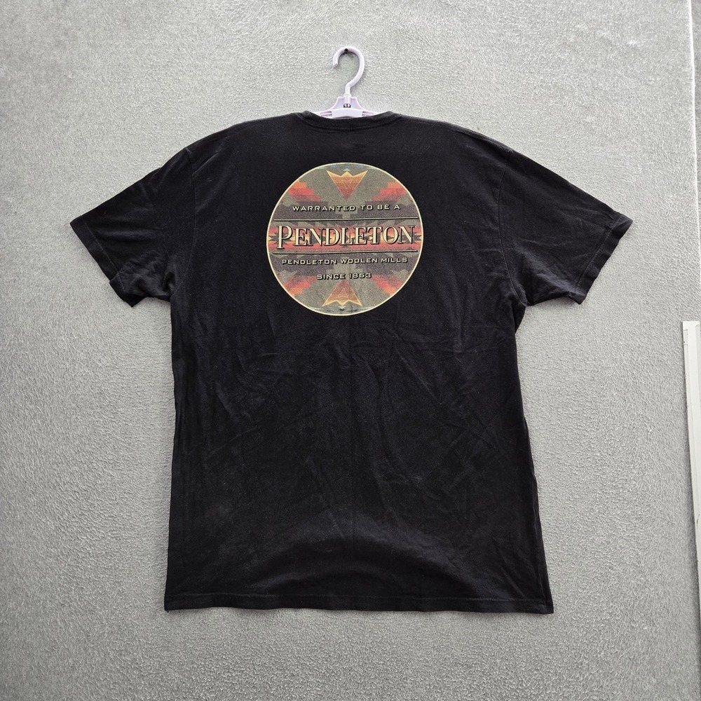Pendleton Men Shirt XXL Black Graphic Short Sleeve